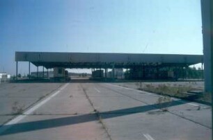 Ehemalige Grenzübergangsstelle Marienborn - Helmstedt der Autobahn Berlin - Hannover, heute Gedenkstätte Deutsche Teilung Marienborn