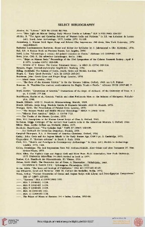 Select bibliography