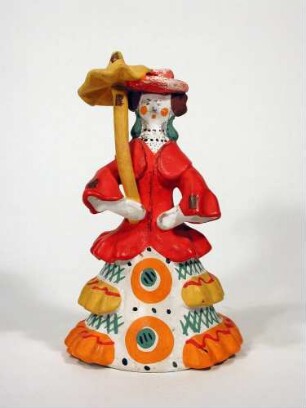 Figur, Dame mit Schirm