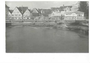 Donauhochwasser bei der Laizer Brücke in Sigmaringen