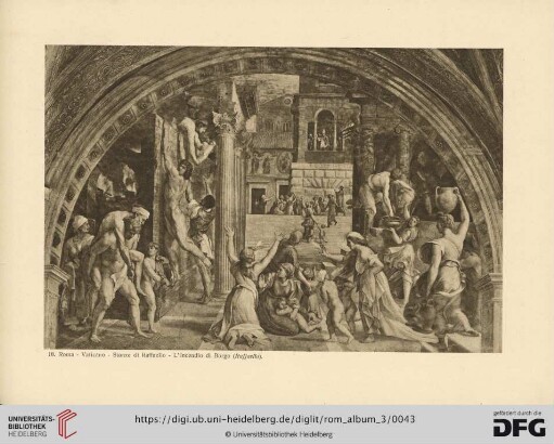 18. Roma. Vaticano. Stanze di Raffaello. L'Incendio di Borgo (Raffaello)