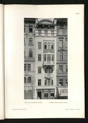 Tafel 5: Wohn- und Geschäftshaus in Wien