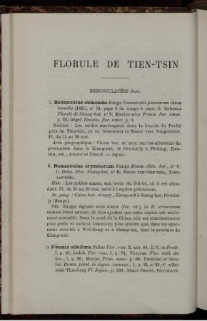 Florule De Tien-Tsin