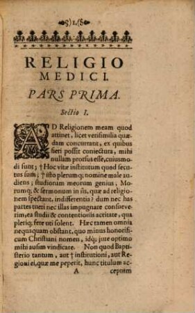 Religio Medici : cum annotationibus