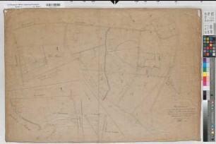Herringhausen (Bohmte) Grundstücke des Gutes Arenshorst Katasterauszug 1881 1 : 2000 65 x 94 Zeichnung von Ledebur-Crollage