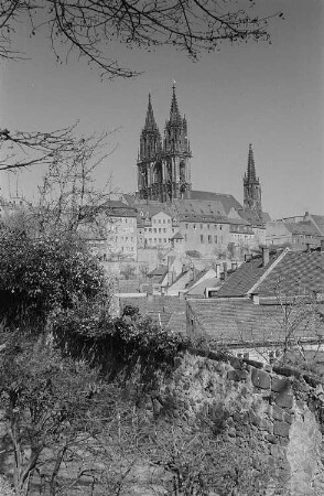 Ansicht des Meißner Doms auf dem Burgberg