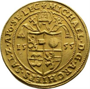 Münze, 3 Dukaten, 1555