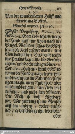 CLXII. Von der wunderbaren Hülff und Errettung Gottes