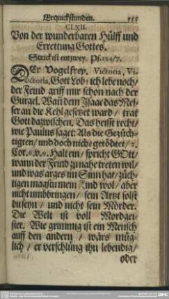 CLXII. Von der wunderbaren Hülff und Errettung Gottes