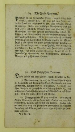 76. Das Herzogthum Pommern