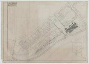 Verkehrsmuseum (nicht realisiert) – Variante V: Lageplan. Berlin-Tiergarten, Lüneburger Straße/Magnus-Hirschfeld-Ufer