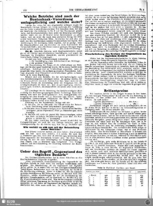 Ueber den Begriff „Gegenstand des täglichen Bedarfs“