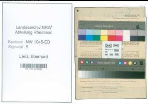 Entnazifizierung Eberhard Lenz , geb. 05.06.1921 ()