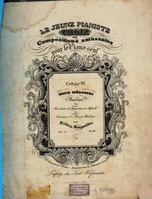 Deux mélodies variées : 1., cavatine d'Aragonesi in Napoli ; 2., cavatine d'Anna Bolena ; oeuv. 18