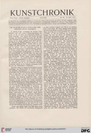 Die Schwarz-Weiss-Ausstellung der Berliner freien Sezession