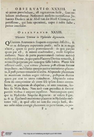 Observatio XXXIII