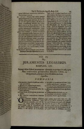 Tit. VI. De Juramentis Legalibus.