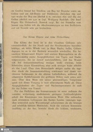 Das Klima Rügens und seine Heilwirkung