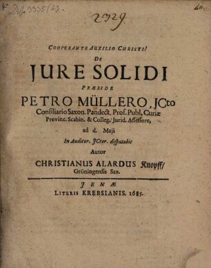 De Jure Solidi