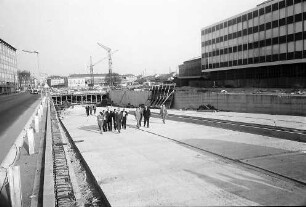 Karlsruhe: Baustelle der Unterführung der Kriegsstraße