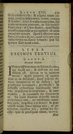 Liber Decimus Tertius.