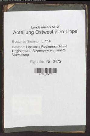 Kommunalwege(-straßen) im Amt Lage, Bd. 14