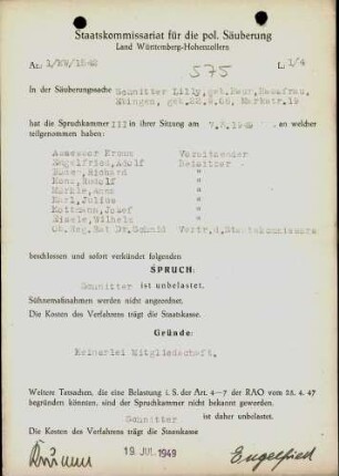 Schnitter, Lilly