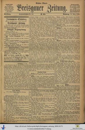16.03.1890 (Erstes Blatt)
