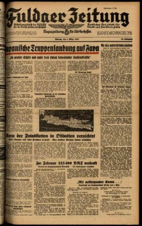 Ausgabe vom Montag, den 02. März 1942.