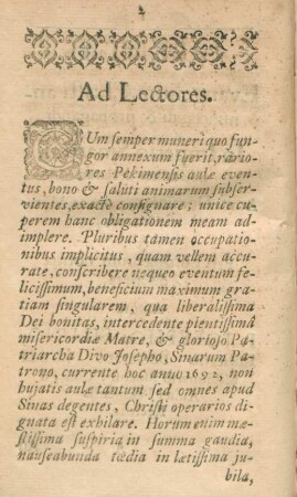 Ad Lectores