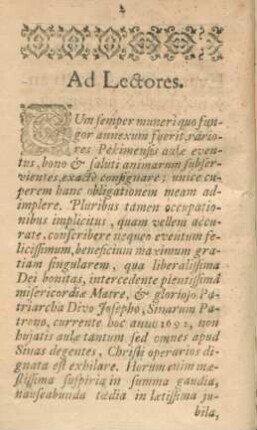 Ad Lectores