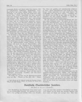 Kunstbesitz saarländischer Familien.