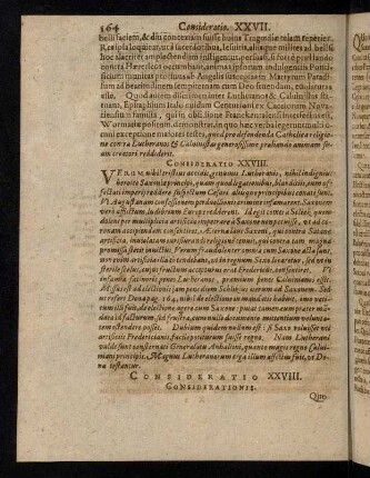 164-184, Consideratio XXVIII. - XXXIII.