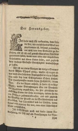 Der Herausgeber