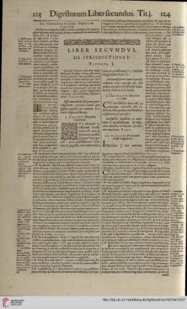 Liber Secundus. De Iurisdictione
