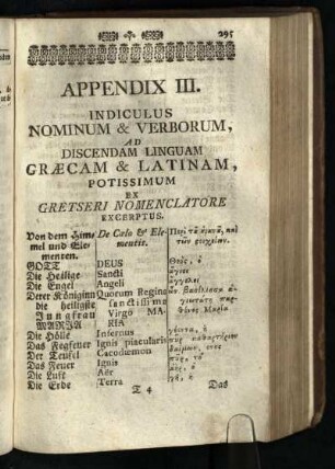 Appendix III