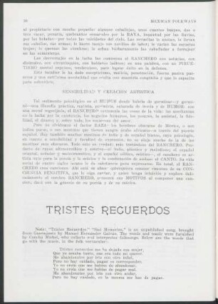 Tristes recuerdos