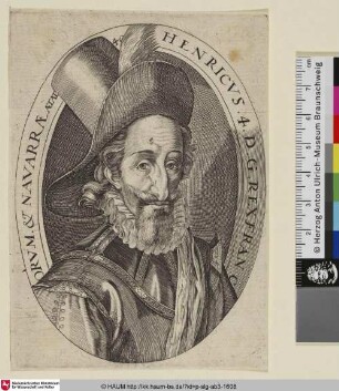 Henricvs. 4. D. G. Rex Francorvm & Navarrae; [Henri IV., König von Frankreich]