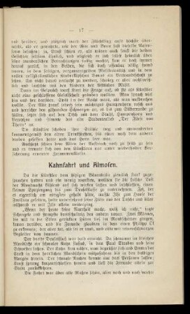 Kahnfahrt und Almosen