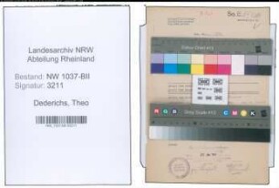 Entnazifizierung Theo Dederichs , geb. 12.09.1908 (Einkaeufer)