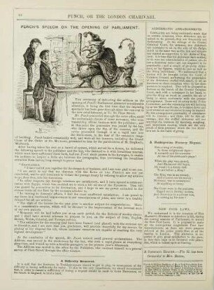 Punch's sketches on the opening of parliament