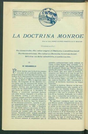 La Doctrina Monroe [Continuación]