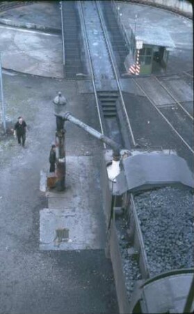 Rottweil Bw Lok Baureihe 050 Kabinentender Drehscheibe Wasserkran preußischer Bauart Heizer Lokführer
