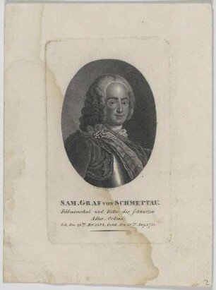 Bildnis des Sam. von Schmettau
