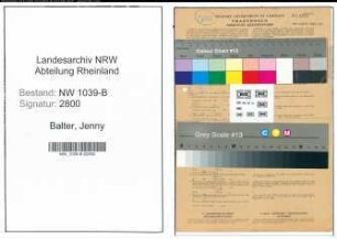 Entnazifizierung Jenny Balter , geb. 26.05.1913 (Mitinhaberin)