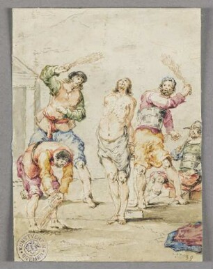 Geißelung Christi, Blatt 39 der Folge: "Leben Christi"