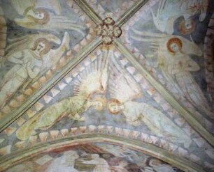 Gewölbefelder mit Engeln — Gewölbefeld mit zwei Engeln