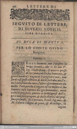 Seguito Di Lettere Di Diversi Nobilis