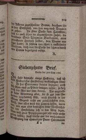 Siebenzehnter Brief.