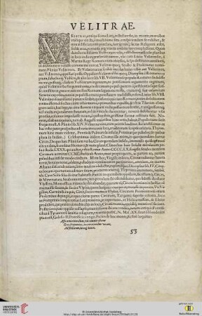 Velitrae (Velletri)